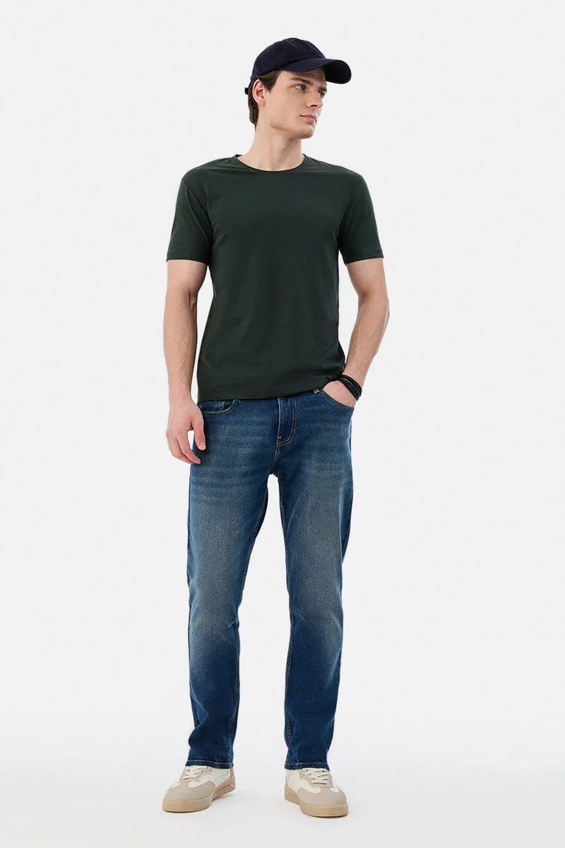 سنيتش Comfort Fit Washed Jeans